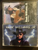 Hank Williams Jr. Major Moves And Wild Streak. Cassette Tapes Lot Of 2 - £4.42 GBP