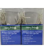 Merry Brite 20 Count Battery Operated Tiny LED Light Set 2 Pk - $509.93 MXN