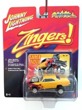 Johnny Lightning Street Freaks Zingers 1966 66 Chevy Nova Yellow Die Cast 1/64 - $58.25