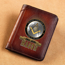High Quality Genuine Leather Wallet Freemason 2Be1 Ask1 Mason Look To Th... - £46.61 GBP