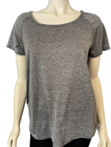 RBX Performance Gray Scoop Neck Short Sleeve Athletic Shirt Size M - $8.54