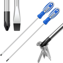 Amartisan 2-Piece 12&#39;&#39; Long Screwdriver Set, Long Blade Screwdriver Set ... - £11.90 GBP