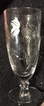 Set Of 7 TIFFIN-FRANCISCAN &quot;Propinquity&quot; Crystal Etched Water Goblet Vintage - £92.85 GBP