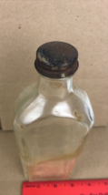 Vintage Glass Medicine Bottle 1920&#39;s Dr. R.V. PIERCE M.D Buffalo NY w/Cap 8 1/2&quot; - £8.90 GBP