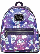 Loungefly x Hello Kitty  Pink Purple Space ship Spaceship AOP Mini Backpack - £119.92 GBP