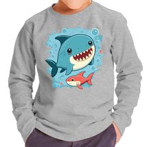 Cute Shark Toddler Long Sleeve T-Shirt - Graphic Kids&#39; T-Shirt - Cartoon Long Sl - £30.86 GBP