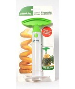 1 Ct Sunkist 2 In 1 Easiest Way Pineapple Corer &amp; Slicer Insert &amp; Twist ... - £12.67 GBP