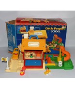Vintage Fisher Price Little People School 2550 Set Complete With Box 082... - £77.87 GBP
