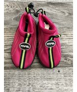 frisxy toddler water shoes pink green Rubber Sole Size 5 - $155.12 MXN