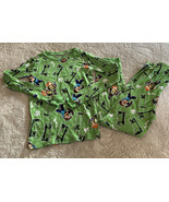 Minecraft Boys Green Creeper Steve Snowflakes Long Sleeve Pants Snug Paj... - £9.67 GBP