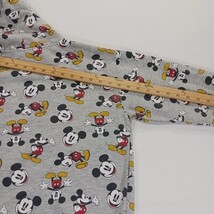 Disney Mickey Mouse Youth Medium Hoodie Gray All Over Print Pullover Sweatshirt image 9