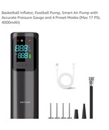 Ball Pump, Portable Electric Ball Pumps Air Pump with Gauge&amp;Digital Disp... - $544.58 MXN