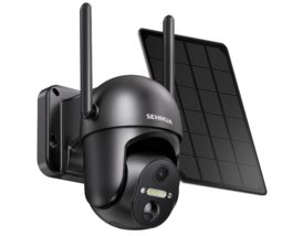 SEHMUA 20W Solar Security Cameras Wireless Outdoor, 2K 360° View Battery Powered - £47.79 GBP