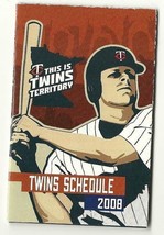 2008 Minnesota Twins Pocket Schedule - £3.79 GBP