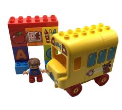Lego Duplo 10603 My First School Bus Ages 2-5, Missing 1 Piece 2015 - $9.95
