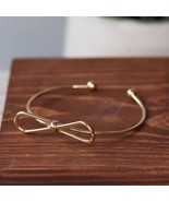 Classic Coquette Bow Cuff Bracelet Rose Gold - $20.31 CAD