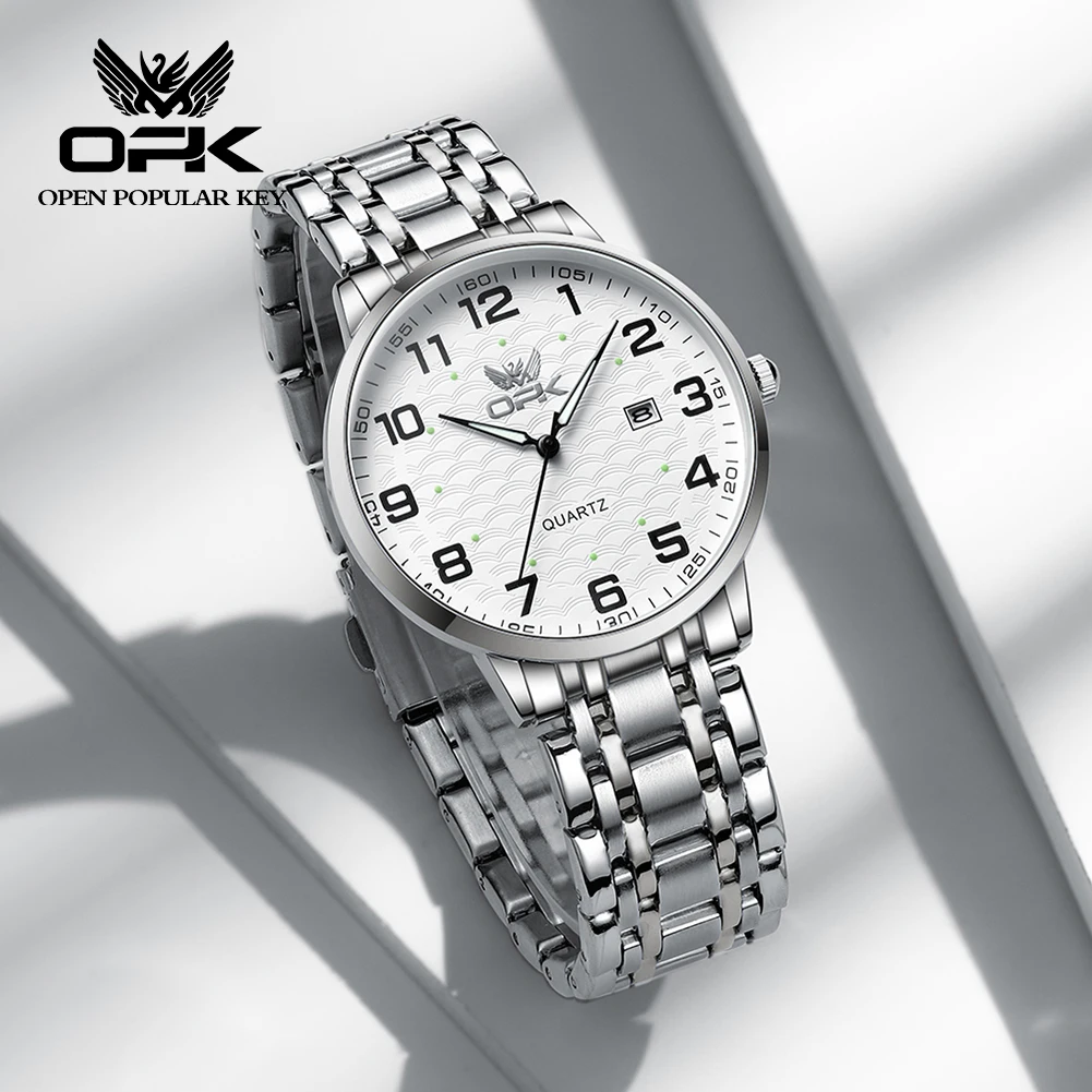 OPK 2024 Trend Men Watch Clic Business Simple Design Date Week Display  Wristwat - £84.72 GBP