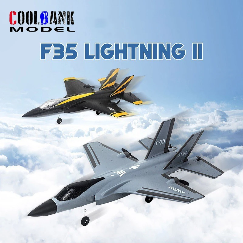COOLBANK FX935 4CH RC F-35 Lightning II Fighter Foam Planes Model Remote... - $101.52