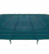 Merlin 6MEGR Green Mesh Safety Cover 20&#39; x 40&#39; Pool Size - 22&#39; x 42&#39; Cover Size - £609.09 GBP