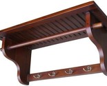 Mahogany Wall Hanger, 11 Inches, By Ore International. - £76.22 GBP