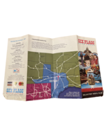 Six Flags Over Texas Vintage Brochure Fold Out Map Advertising 1970s 1971 - $553.57 MXN