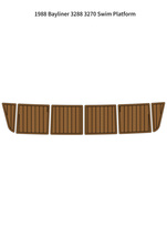 1988 Bayliner 3288 3270 Swim Platform Step Boat EVA Foam Teak Deck Floor Pad Mat - £263.01 GBP