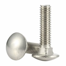 1/4-20 X 2&quot; (1/2&quot; To 6&quot; Available) Carriage Bolts Screws, Stainless, 25 Pcs - $35.99