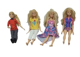 Barbie Doll Lot with Clothes Genuine Mattel (Lot of 4) in Good Condition  L9 - £12.15 GBP