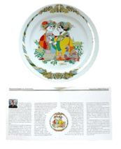 2 Warsteiner Brewery Rosenthal Exclusive Concertina China Plates By B. Wiinblad - £32.13 GBP