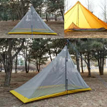 E tent tarp ultralight 2 person camping inner tent 3 season rodless mesh 40d nylon 615 thumb200