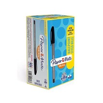 Paper Mate Inkjoy 100 CAP Capped Ball Pen Medium Tip 1.0mm - Black (Box of 50)  - $29.00