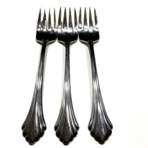 (3) Oneida Distinction Deluxe HH REMBRANDT Stainless Flatware salad Fork... - £29.19 GBP