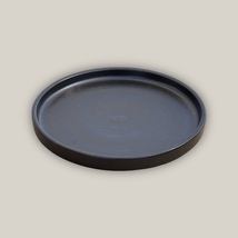 Ten Thousand Pots - Round Black Ceramic Plant Saucer - 9&#39;&#39;-19.5&quot; - $33.00+