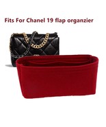 Fits For CC 19 Flap Handbag Felt Cloth Insert Bag Organizer Makeup Handb... - £41.86 GBP