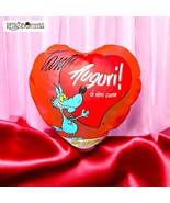 Inflatable Cushion Wolf Alberto Many Heart Wishes Dedicated Year 1993 Si... - $22.66
