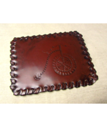 Vintage &#39;FunFings&#39; By Don Chapman Leather Penny Farthing Design Mat / Mo... - $552.54 MXN
