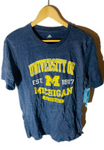 Adidas Ragazzi University Di Michigan Ghiottoni T-Shirt XL - £11.60 GBP