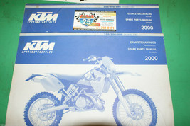 2000 KTM 250/300/380 SX, MXC, &amp; EXC Spare Parts Manual Engine + Chassis - £23.66 GBP