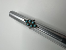 Vintage Sterling Silver Turquoise Southwestern Ring Size 3.25 - £25.31 GBP