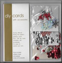 DIY cards with accessories. Card making kit. Bows, stars, moons, snowfla... - $3.73