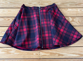 hot topic NWT $27.90 women’s o ring plaid skirt size S red G1 - £12.74 GBP