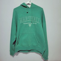 Marshall University Mens Hoodie Sweatshirt Medium Green Last Pic Small Hole NCAA - £10.68 GBP