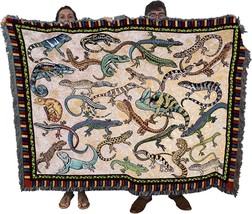 Pure Country Weavers Lounging Lizard Blanket By Elena Vladykina - Garden, 72X54 - $77.99