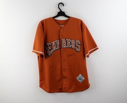 Autographed Round Rock Express Minor League Baseball Jersey Pro Cut Orange 44 - £108.98 GBP