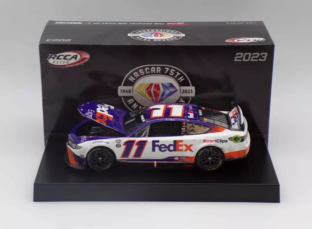 2023 Denny Hamlin #11 Fed Ex Kansas Win 1:24 Elite 147 - £122.04 GBP