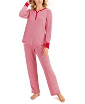 allbrand365 designer Womens Activewear Thermal Fleece Printed Pajama Set X-Large - £47.40 GBP