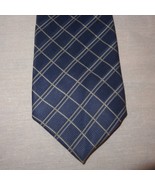 Tie Blue Gray Plaid Necktie 60&quot; Arrow All Silk - £11.74 GBP