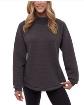 Bench. Womens Top Dark Gray Pockets Stretch Moisture-Wicking Funnel Neck... - $802.15 MXN