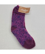 NWT Lucky Brand Women&#39;s Purple Pink 2 Pair Soft Cozy Lounge Socks - $17.39 CAD