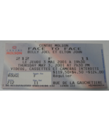 ELTON JOHN BILLY JOEL 2001 Ticket Stub Face To Face Tour Montreal Molson... - $12.77